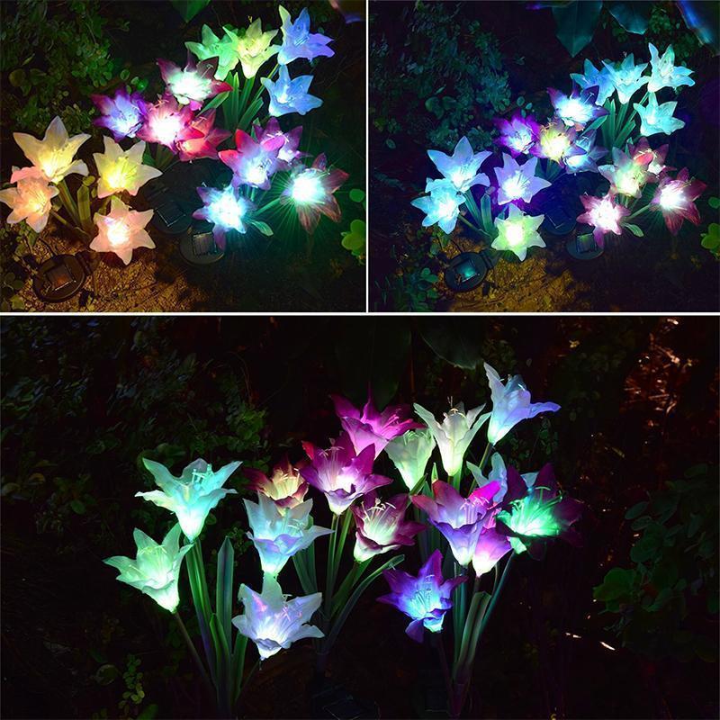 Solarbetriebene LED-Blume, Solar Garten  Stake Lichter