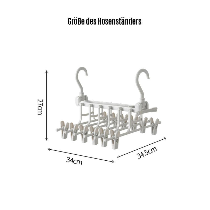 Faltbarer Kleiderbügel und Hosenständer