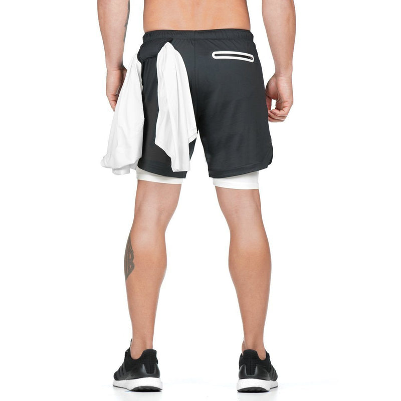 2 in 1 Shorts  Sicherheitstasche Fitness-hose