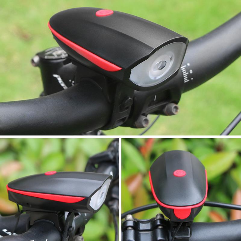 2- in- 1 Fahrrad USB Horn Frontleuchte