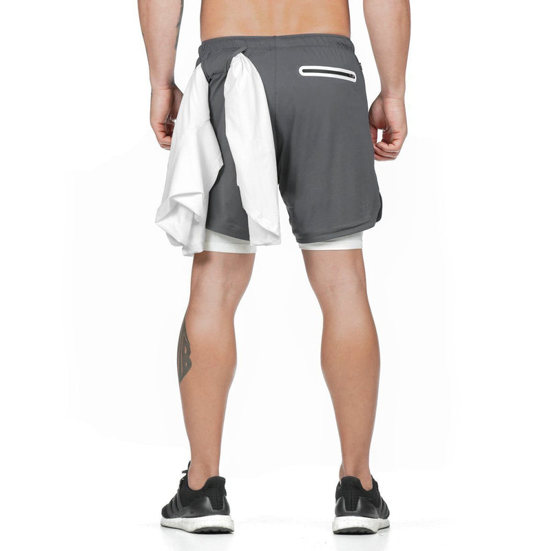 2 in 1 Shorts  Sicherheitstasche Fitness-hose