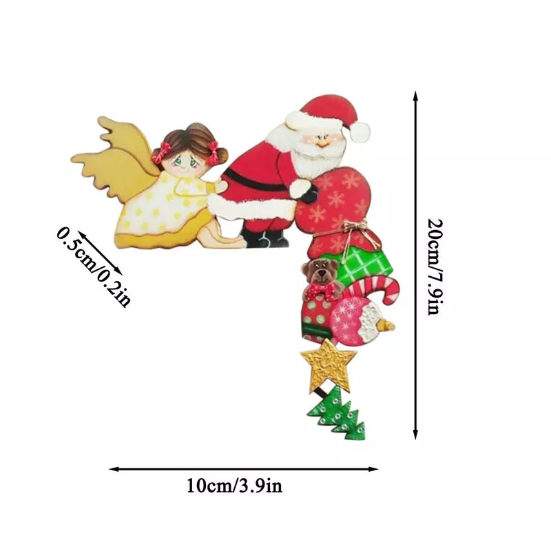 Weihnachtsmann Tür und Fensterrahmen dekorative Plaketten