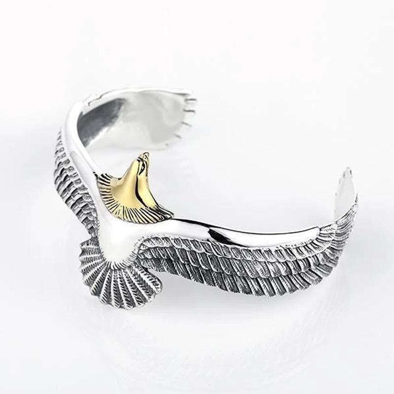 Silber Adler Manschette Armband