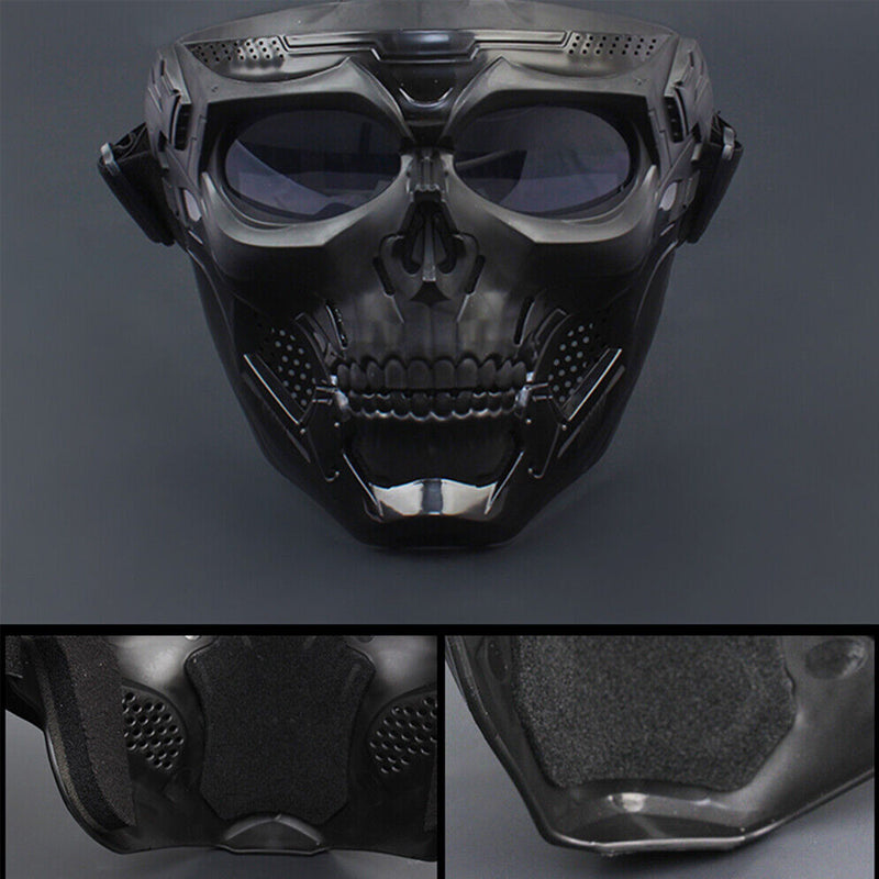 Radfahren Harley Goggles Totenkopfmaske