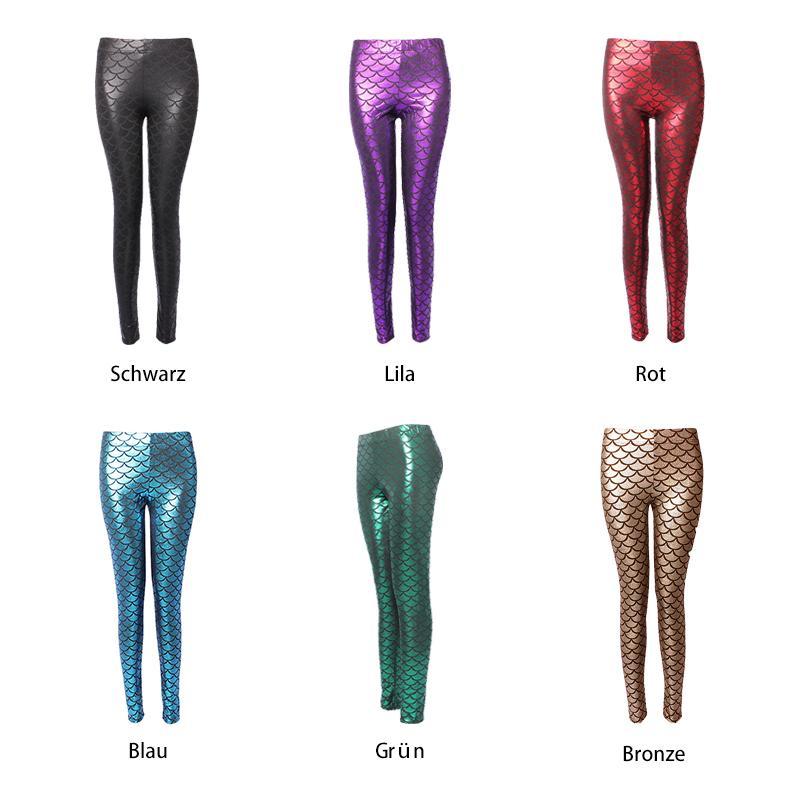 Reflektierende Leggings für Meerjungfrauen