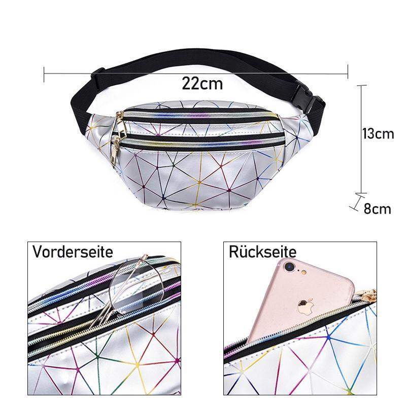 Geometrische Rhombus Laser wasserdichte Brusttasche