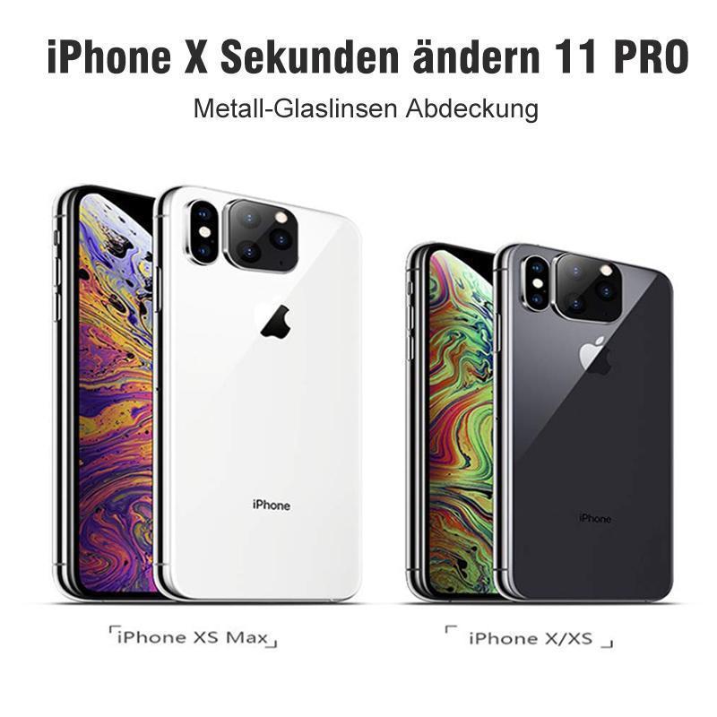 IPhone X Sekunden ändern 11 Pro Metall-Glaslinsen Abdeckung