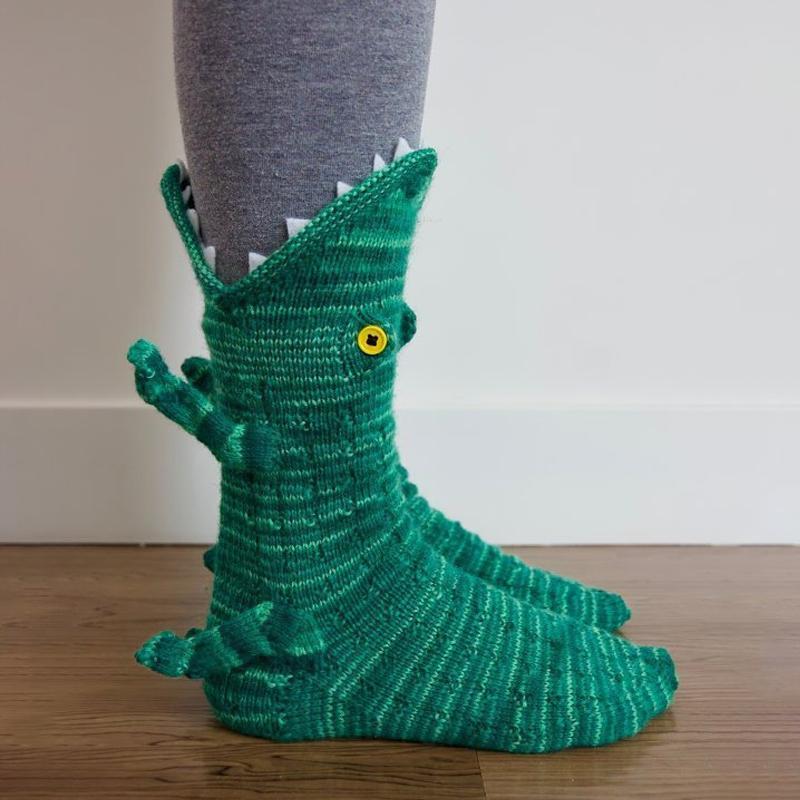 Süße Gestrickte Tiersocken