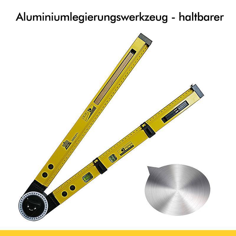 4-in-1-Kompass-Winkelmesser aus Aluminiumlegierung