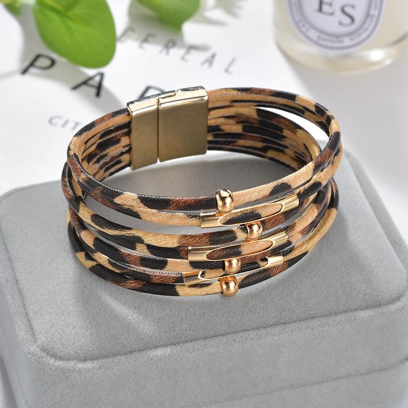 Damen Armband mit Leopardenmuster