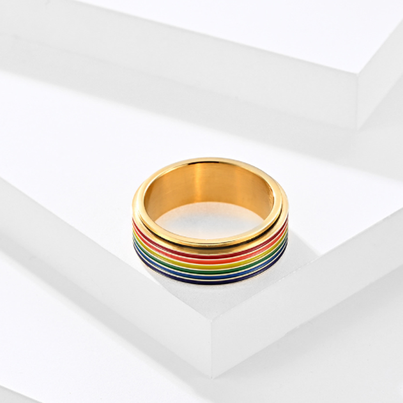 TITAN Regenbogen Ring