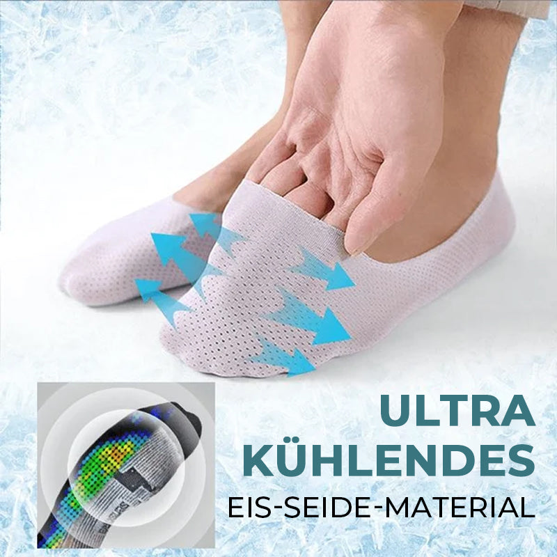 Atmungsaktive Socken aus Eisseide