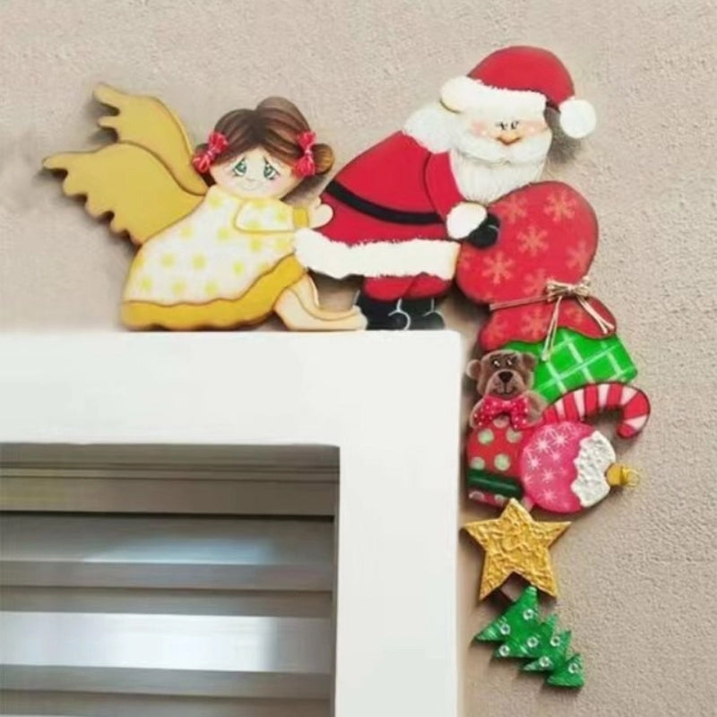 Weihnachtsmann Tür und Fensterrahmen dekorative Plaketten