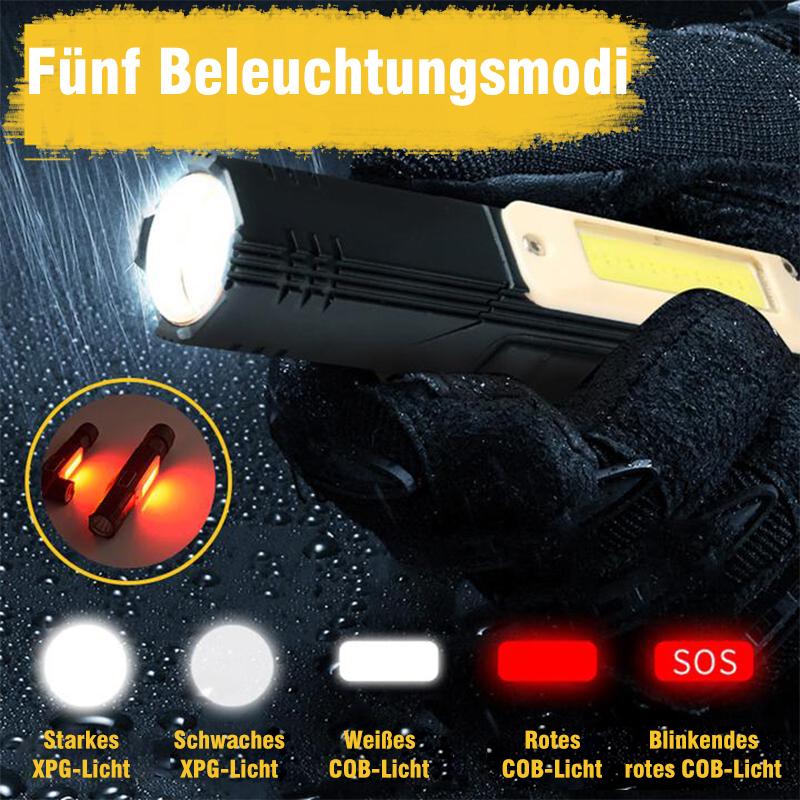 Multifunktionale 360-Grad-Magnet-Taschenlampe