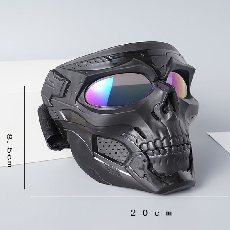 Radfahren Harley Goggles Totenkopfmaske