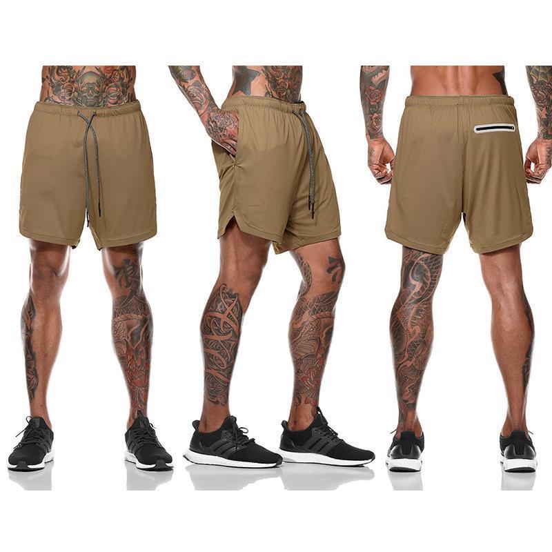 2 in 1 Shorts  Sicherheitstasche Fitness-hose