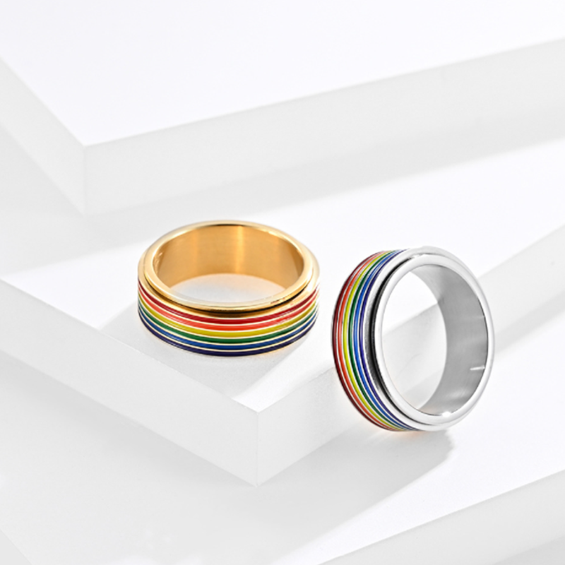 TITAN Regenbogen Ring