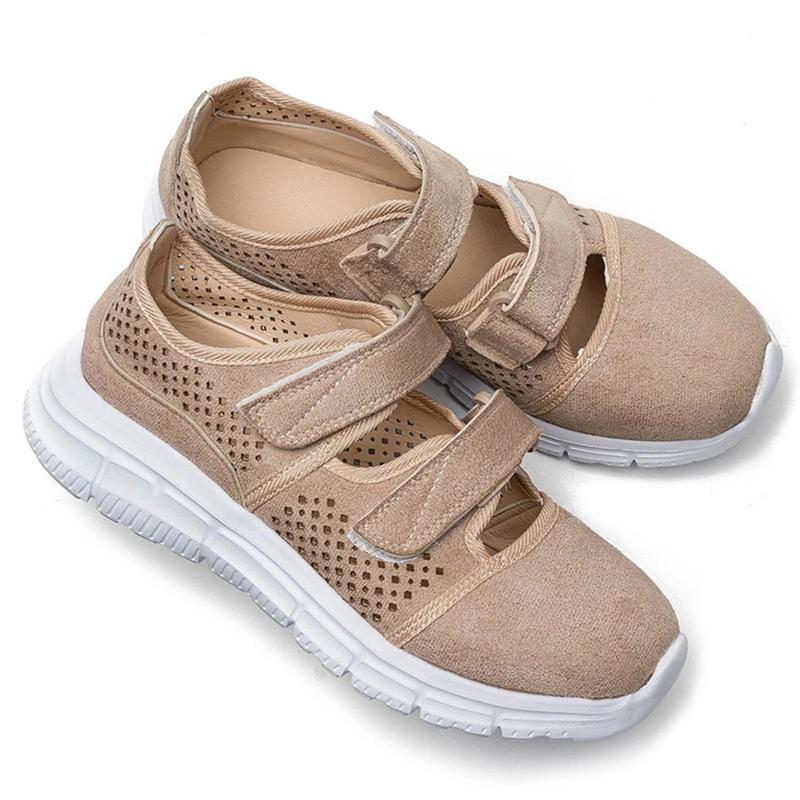 Atmungsaktive Mesh Loop Flache Turnschuhe