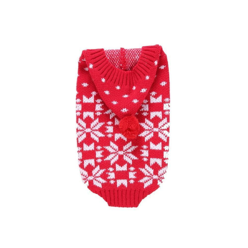 Weihnachtsschneeflocke Warmer Pullover für Hunde