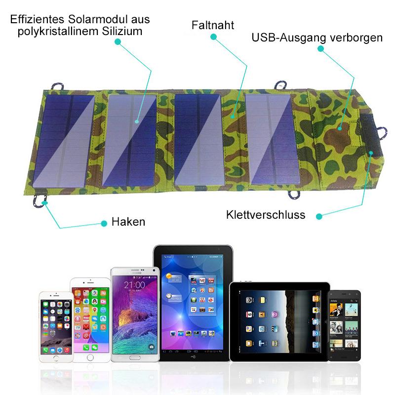 Tragbares Solarpanel-Ladegerät