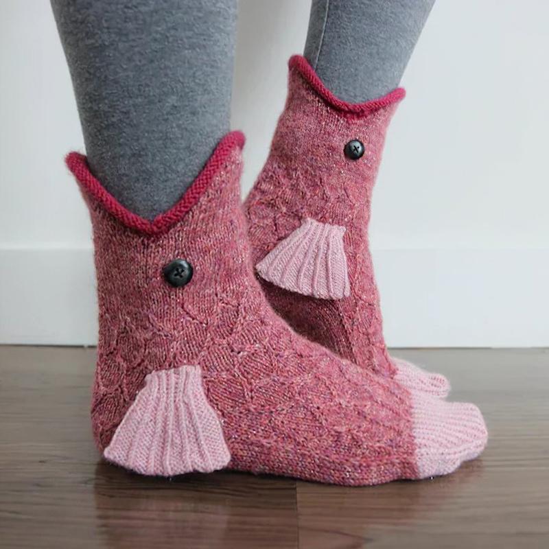 Süße Gestrickte Tiersocken