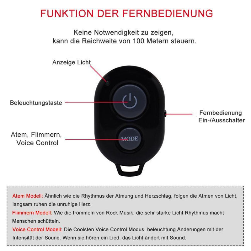 USB LED Auto Atmosphäre Lampe, Romantische Dekoration