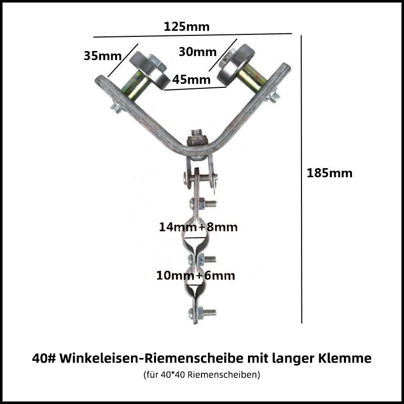 Winkeleisenbahn Aufhängerolle