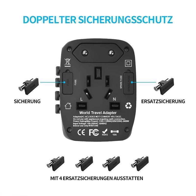 Weltweiter Reiseadapter, internationaler Netzadapter