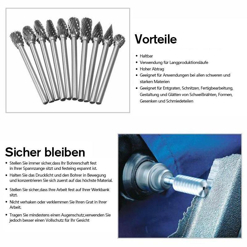 10 in 1 Wolframstahl-Schleifkopf (10PCS)