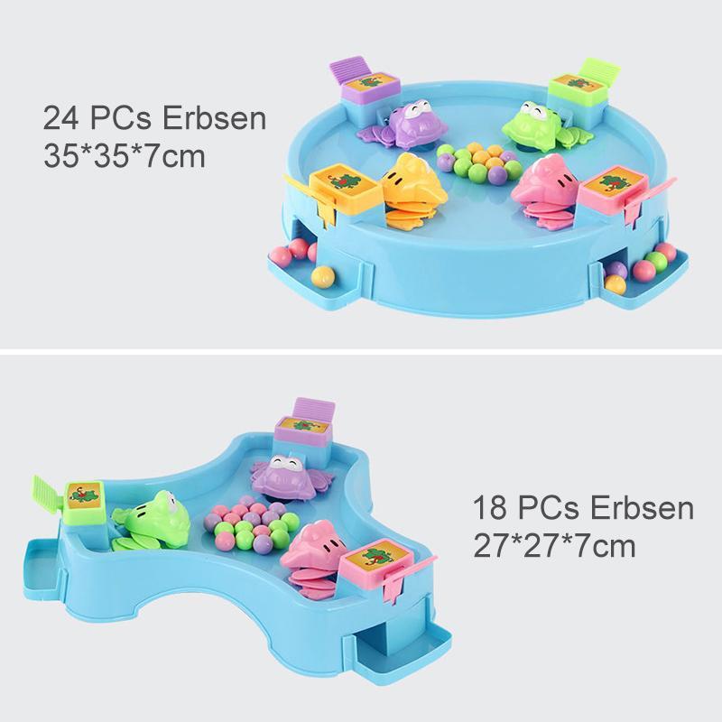 Familien Spielzeug- Frosch essen Erbsen